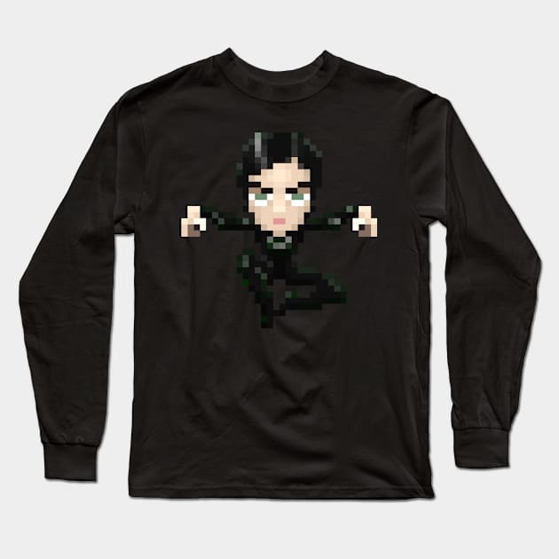 Cyberpunk Girl Warrior Long Sleeve T-Shirt by badpun